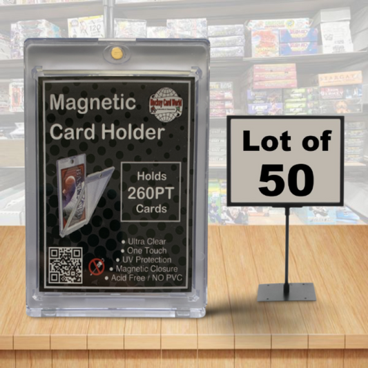 Hockey Card World 260pt Magnetic 1Touch Card Holder One Touch - Lot of 50 Image 1