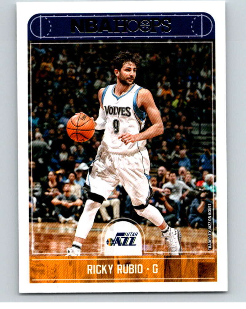 2017-18 Panini Hoops #218 Ricky Rubio  Utah Jazz  V87603 Image 1