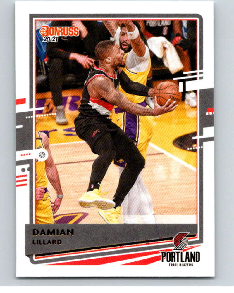 2020-21 Donruss #28 Damian Lillard  Portland Trail Blazers  V87778 Image 1