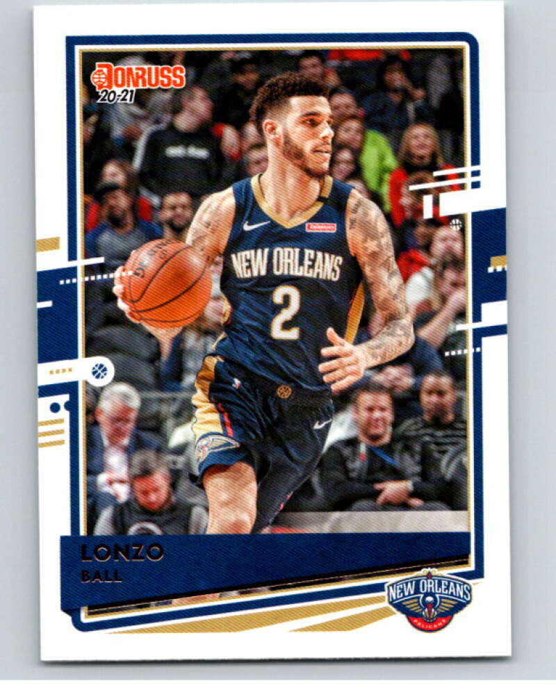 2020-21 Donruss #44 Lonzo Ball  New Orleans Pelicans  V87784 Image 1