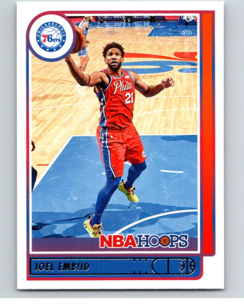 2021-22 Panini Hoops #27 Joel Embiid  Philadelphia 76ers  V87851 Image 1