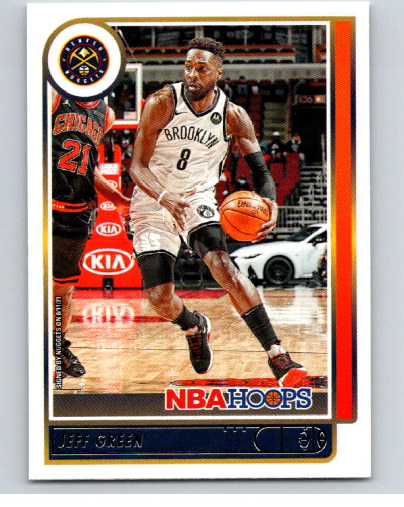 2021-22 Panini Hoops #117 Jeff Green  Denver Nuggets  V87900 Image 1