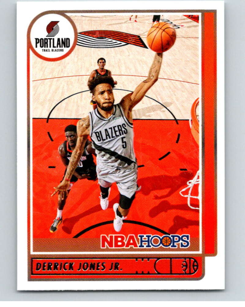 2021-22 Panini Hoops #131 Derrick Jones Jr.  Portland Trail Blazers  V87909 Image 1