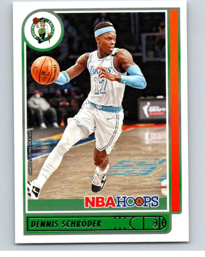 2021-22 Panini Hoops #156 Dennis Schroder  Boston Celtics  V87921 Image 1