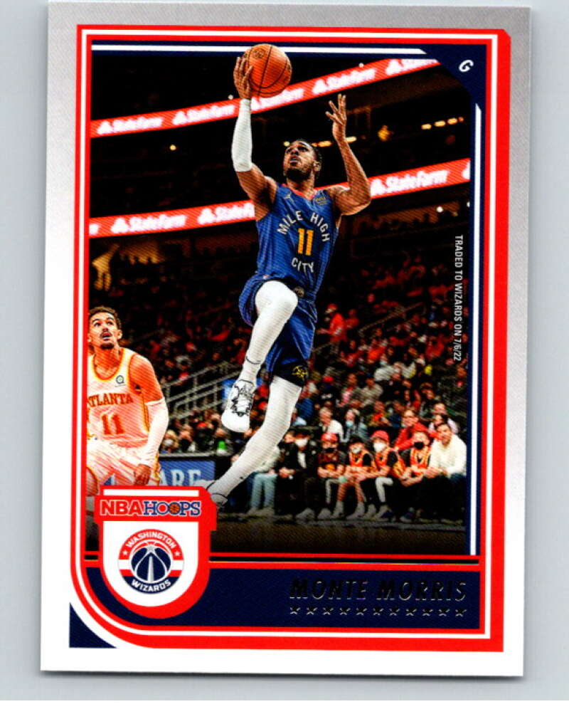 2022-23 Panini NBA Hoops #190 Monte Morris  Washington Wizards  V88053 Image 1