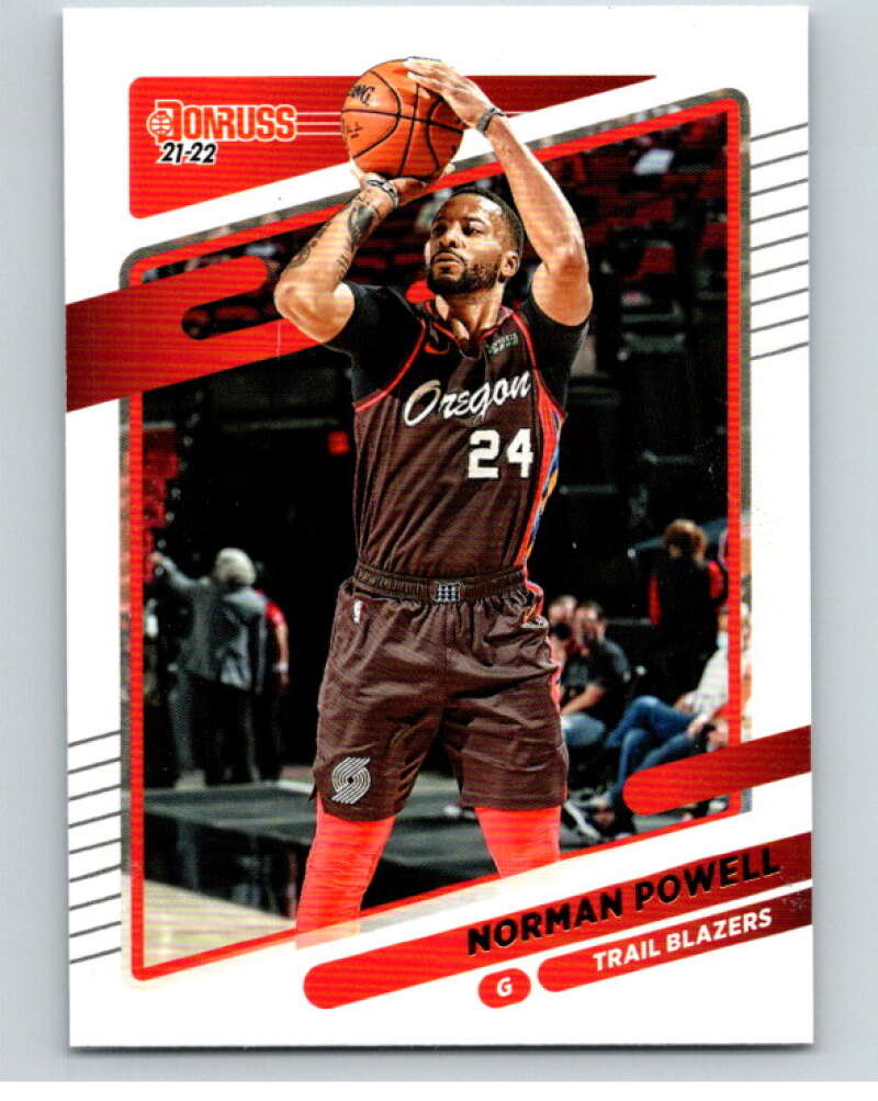 2021-22 Donruss #102 Norman Powell  Portland Trail Blazers  V88332 Image 1