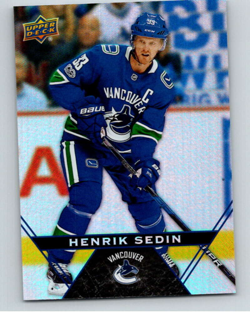 2018-19 Upper Deck Tim Hortons #18 Henrik Sedin  Vancouver Canucks  Image 1