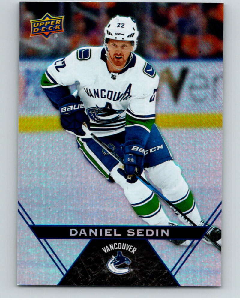 2018-19 Upper Deck Tim Hortons #62 Daniel Sedin  Vancouver Canucks  Image 1