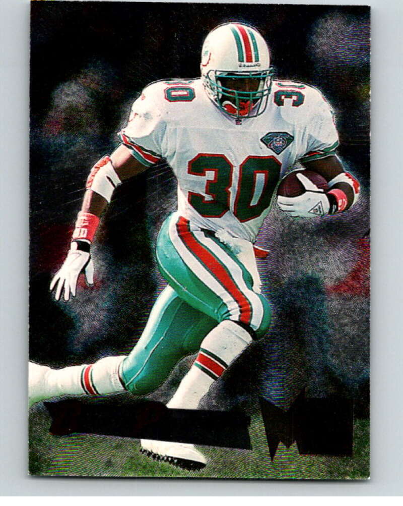 1995 Fleer Metal #103 Bernie Parmalee  Miami Dolphins  V89352 Image 1