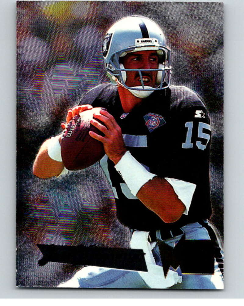 1995 Fleer Metal #139 Jeff Hostetler  Oakland Raiders  V89396 Image 1