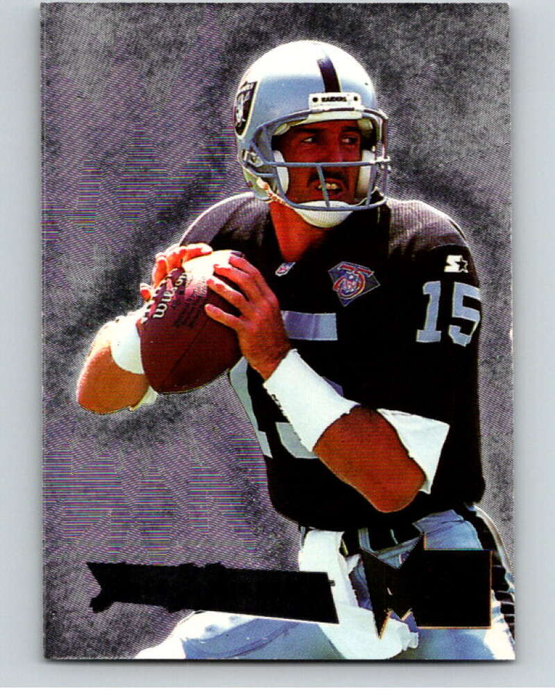 1995 Fleer Metal Silver Flashers #20 Jeff Hostetler  V89462 Image 1