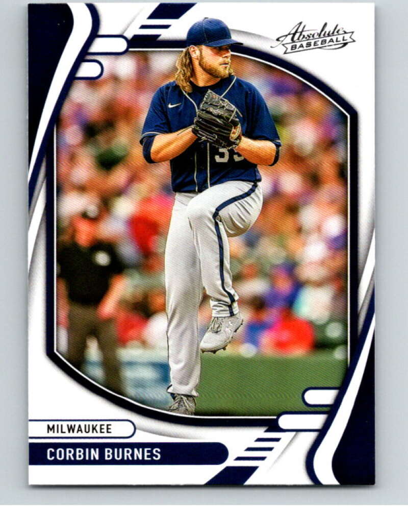 2022 Panini Absolute #38 Corbin Burnes  Milwaukee Brewers  V89840 Image 1
