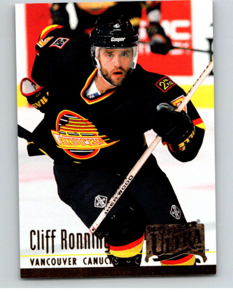 1994-95 Fleer Ultra #230 Cliff Ronning  Vancouver Canucks  V90375 Image 1