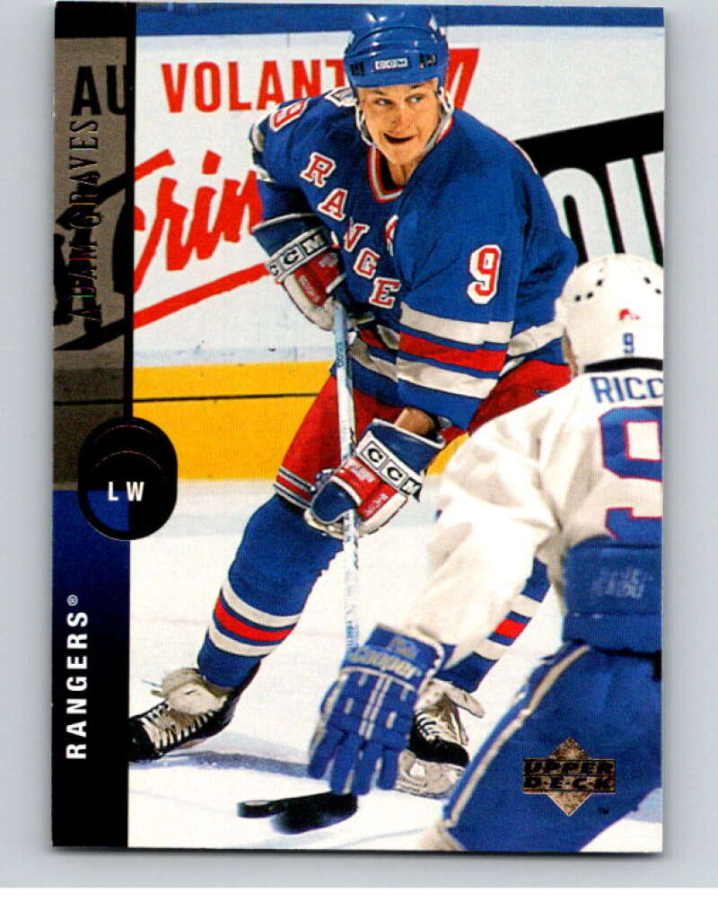 1994-95 Upper Deck #10 Adam Graves  New York Rangers  V90405 Image 1