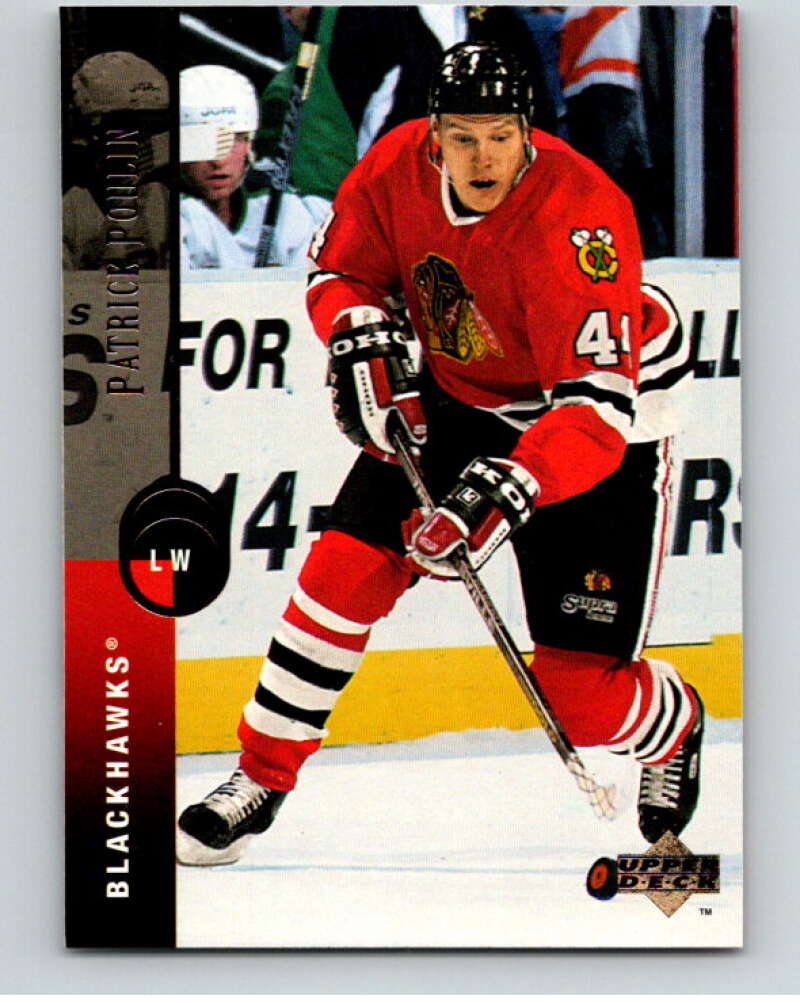 1994-95 Upper Deck #36 Patrick Poulin  Chicago Blackhawks  V90431 Image 1