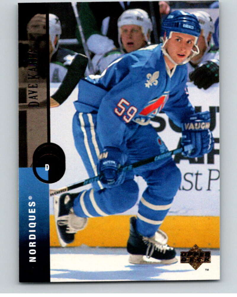 1994-95 Upper Deck #41 Dave Karpa  Quebec Nordiques  V90436 Image 1