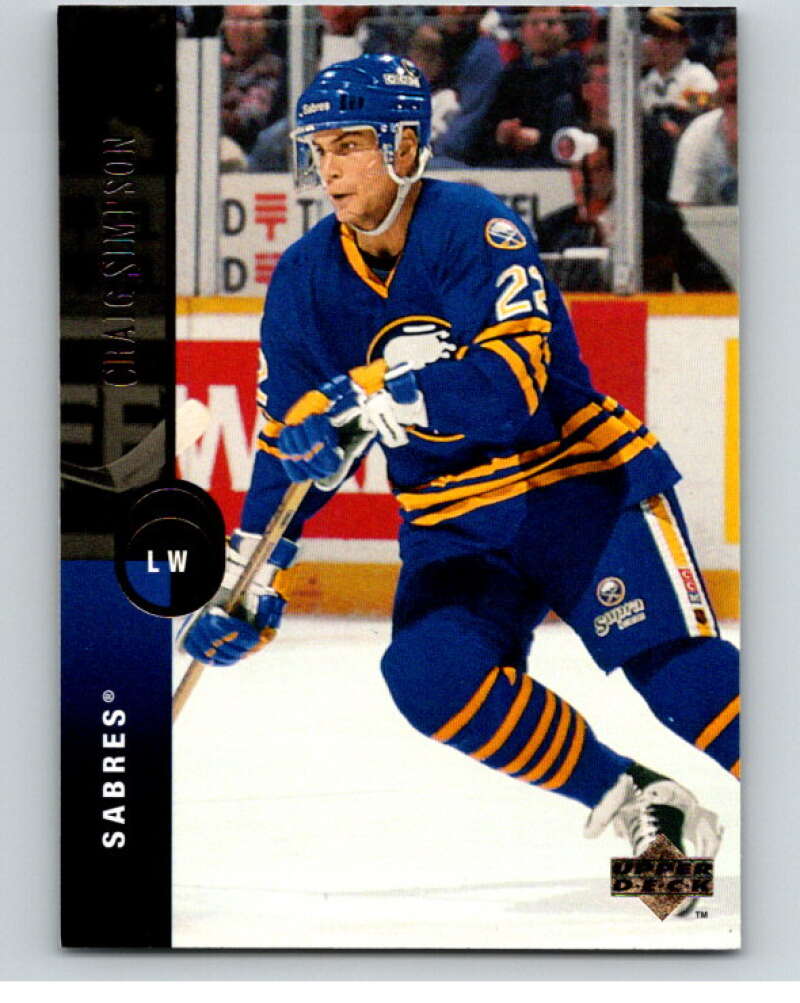 1994-95 Upper Deck #50 Craig Simpson  Buffalo Sabres  V90445 Image 1