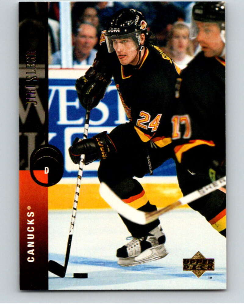 1994-95 Upper Deck #95 Jiri Slegr  Vancouver Canucks  V90490 Image 1