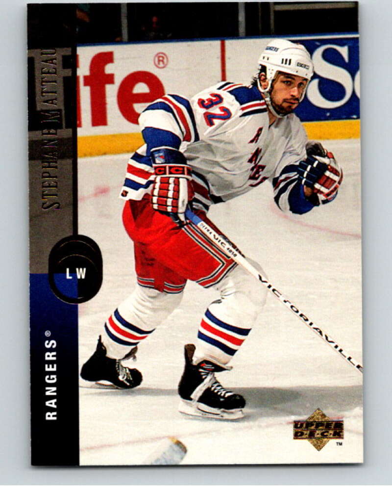 1994-95 Upper Deck #136 Stephane Matteau  New York Rangers  V90531 Image 1