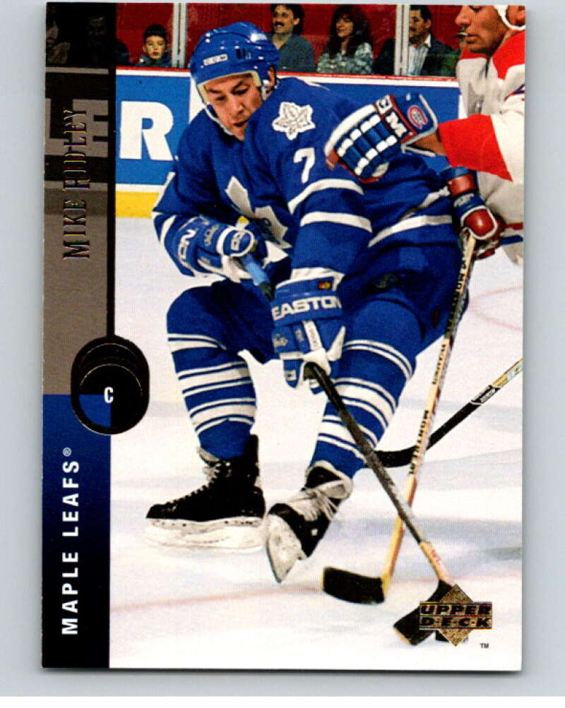 1994-95 Upper Deck #177 Mike Ridley  Toronto Maple Leafs  V90572 Image 1