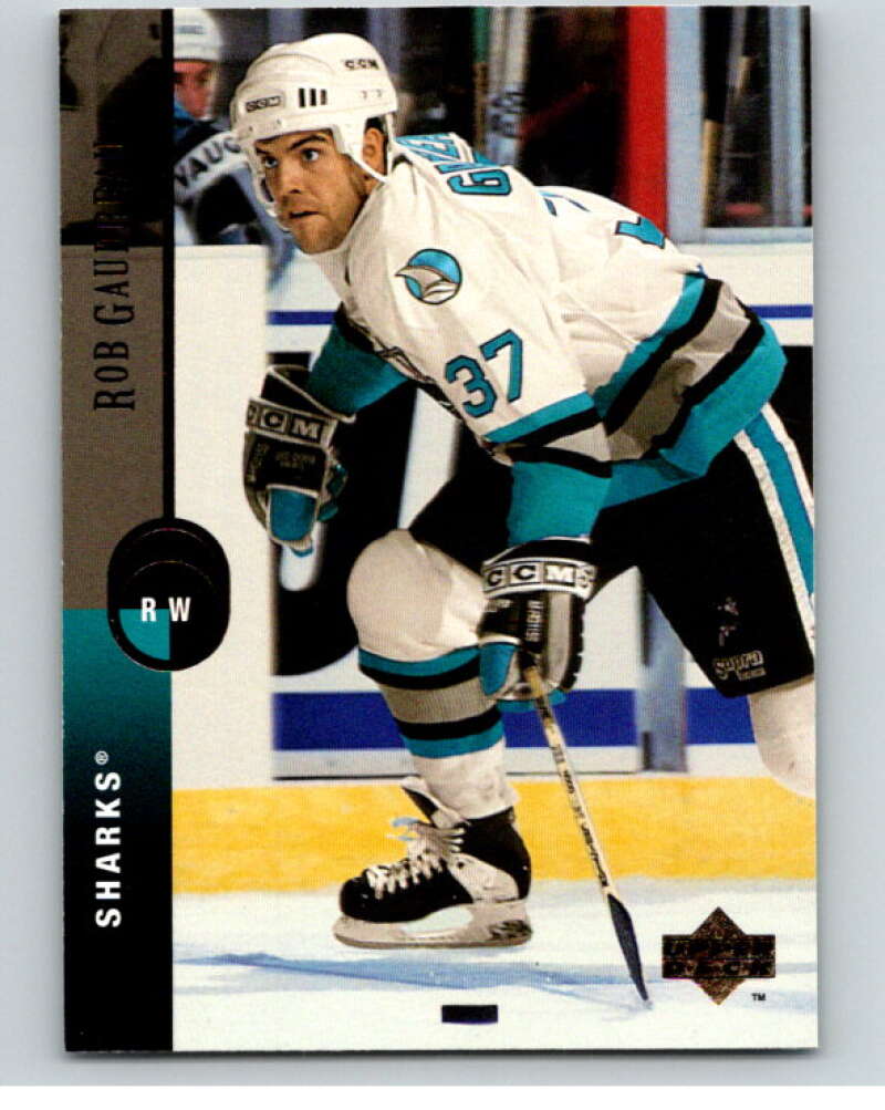 1994-95 Upper Deck #182 Rob Gaudreau  San Jose Sharks  V90577 Image 1