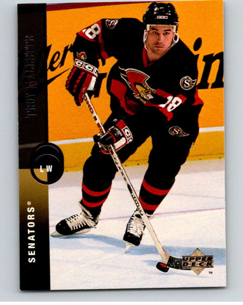 1994-95 Upper Deck #196 Troy Mallette  Ottawa Senators  V90591 Image 1