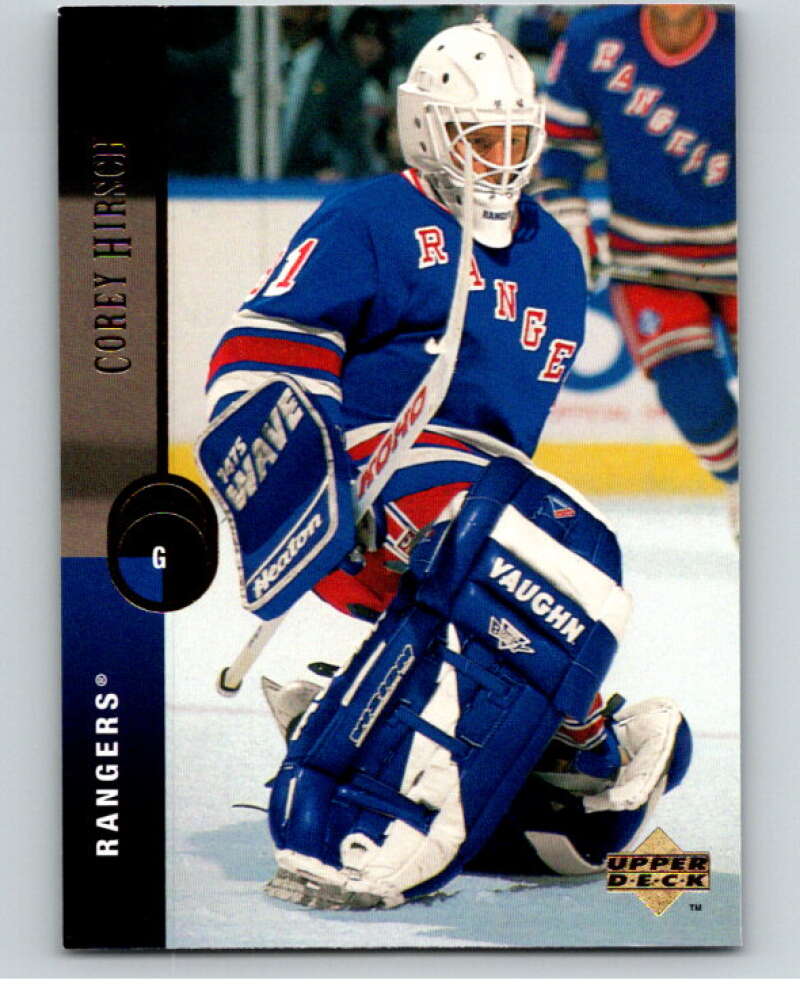 1994-95 Upper Deck #218 Corey Hirsch  New York Rangers  V90613 Image 1