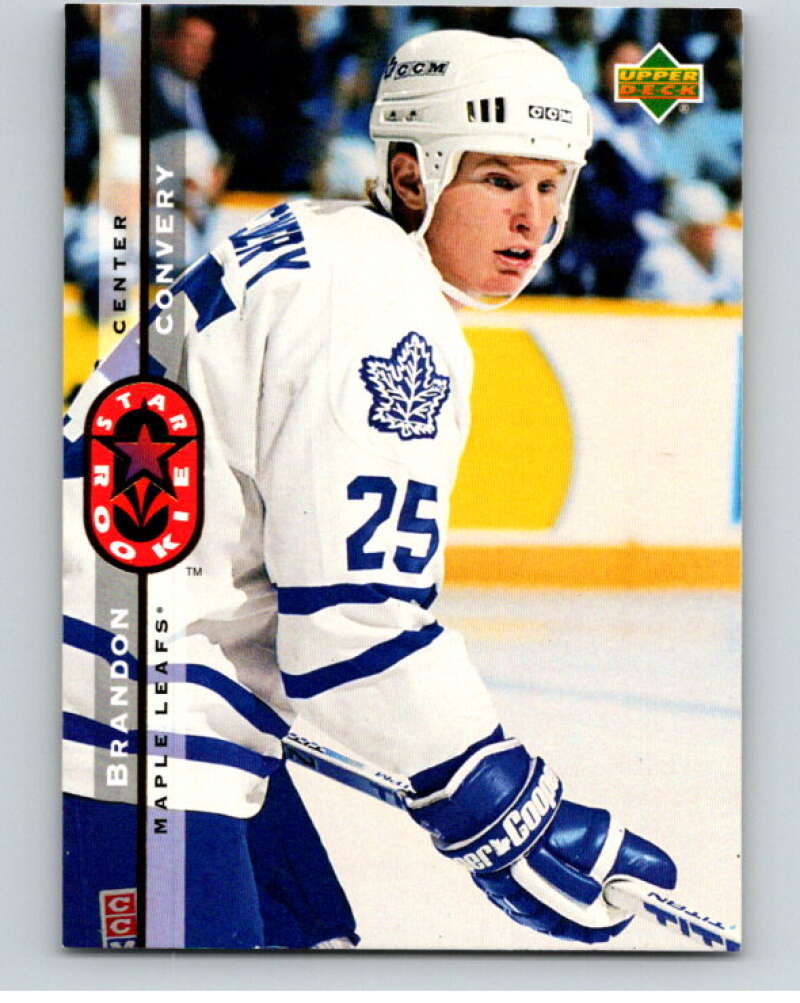 1994-95 Upper Deck #259 Brandon Convery  Toronto Maple Leafs  V90654 Image 1