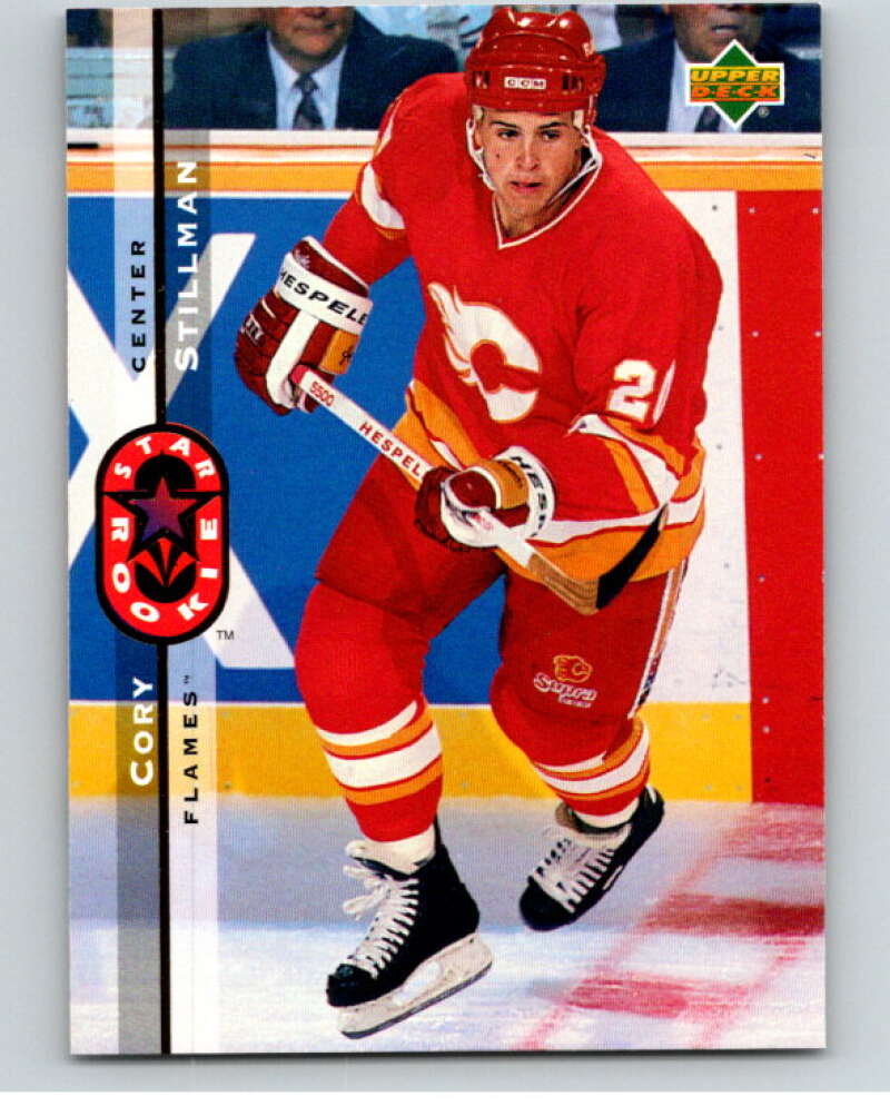 1994-95 Upper Deck #268 Cory Stillman SR  RC Rookie Calgary Flames  V90663 Image 1