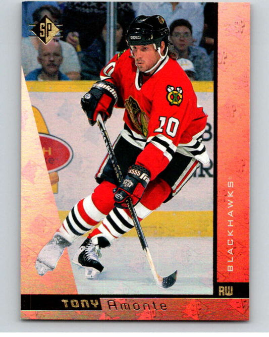 1996-97 SP Hockey #32 Tony Amonte  Chicago Blackhawks  V90971 Image 1