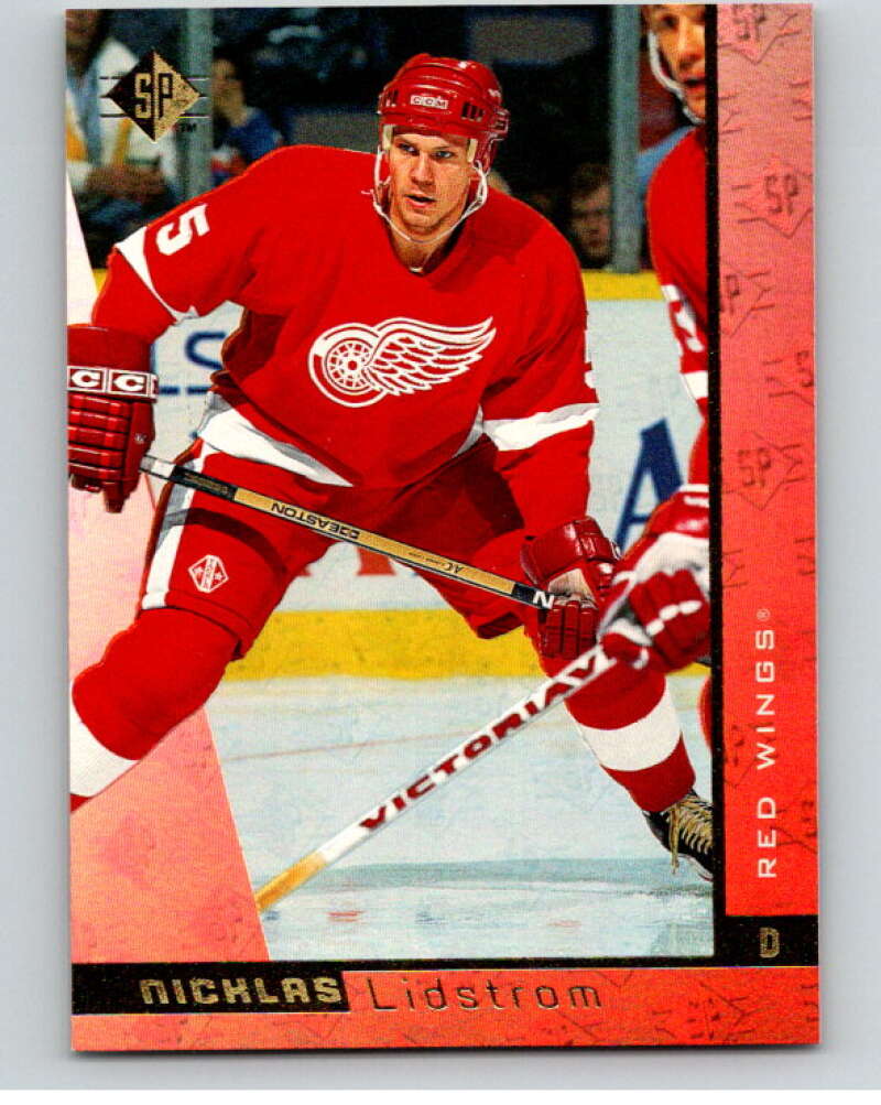 1996-97 SP Hockey #52 Nicklas Lidstrom  Detroit Red Wings  V90989 Image 1