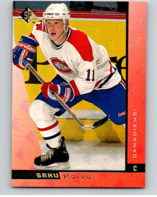 1996-97 SP Hockey #79 Saku Koivu  Montreal Canadiens  V91014 Image 1