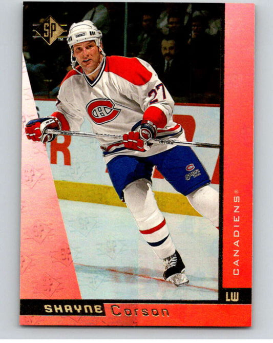 1996-97 SP Hockey #84 Shayne Corson  Montreal Canadiens  V91019 Image 1