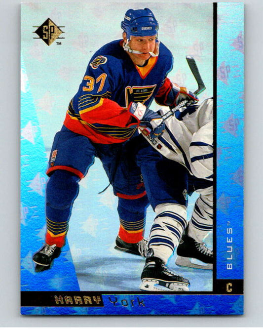 1996-97 SP Hockey #134 Harry York  RC Rookie Blues  V91067 Image 1