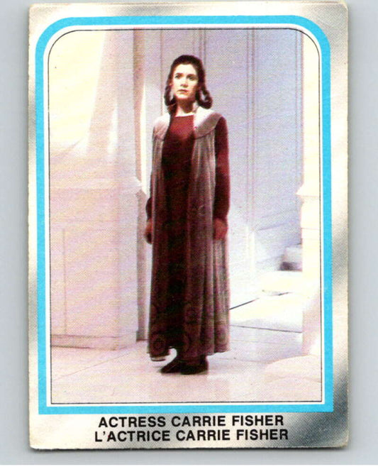 1980 OPC The Empire Strikes Back #225 Actress Carrie Fisher   V91530 Image 1