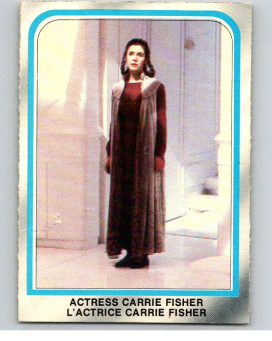 1980 OPC The Empire Strikes Back #225 Actress Carrie Fisher   V91531 Image 1