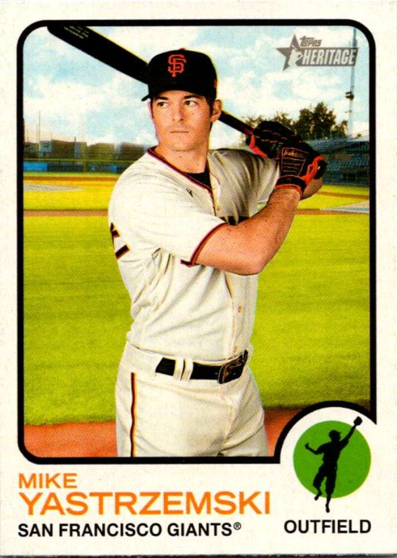 2022 Topps Heritage #11 Mike Yastrzemski  San Francisco Giants  V91914 Image 1