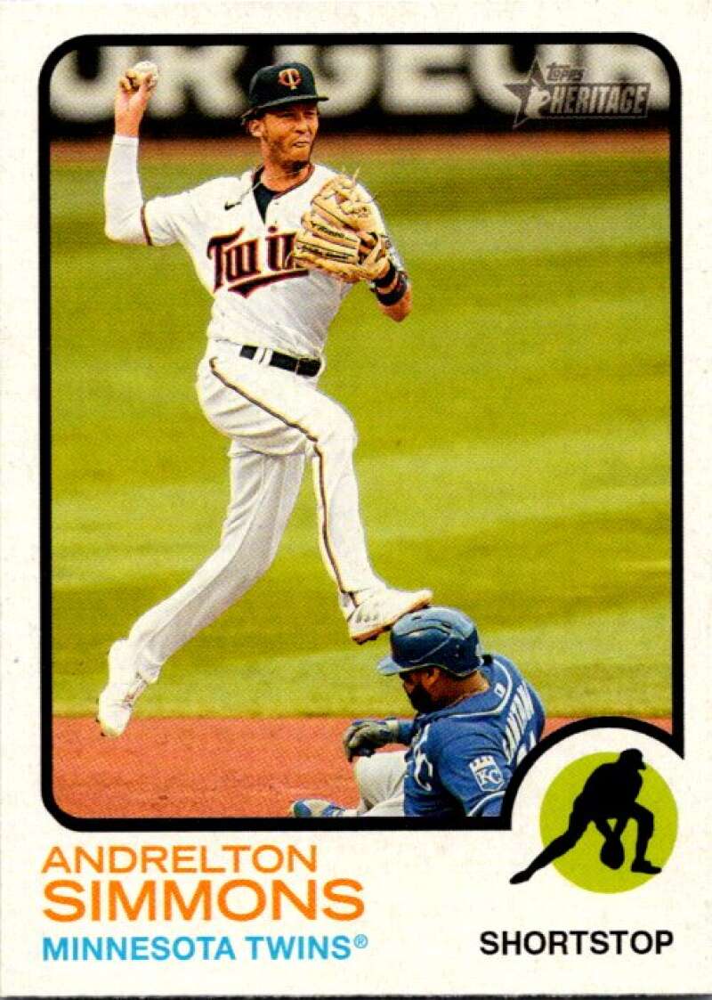 2022 Topps Heritage #12 Andrelton Simmons  Minnesota Twins  V91916 Image 1