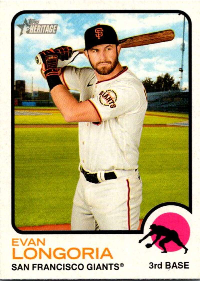 2022 Topps Heritage #14 Evan Longoria  San Francisco Giants  V91917 Image 1