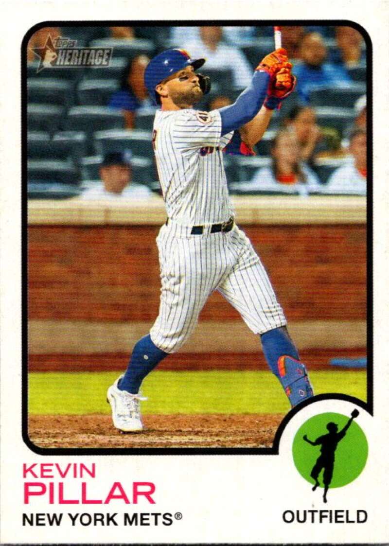 2022 Topps Heritage #18 Kevin Pillar  New York Mets  V91921 Image 1