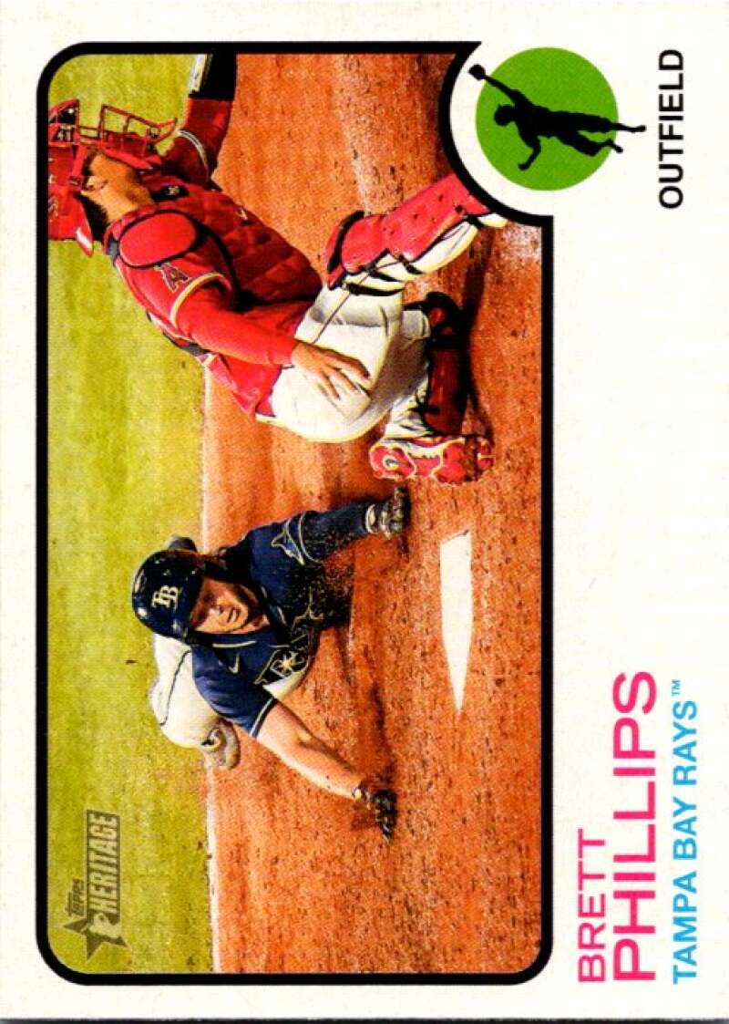 2022 Topps Heritage #28 Brett Phillips  Tampa Bay Rays  V91929 Image 1