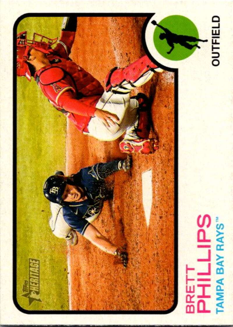 2022 Topps Heritage #28 Brett Phillips  Tampa Bay Rays  V91930 Image 1
