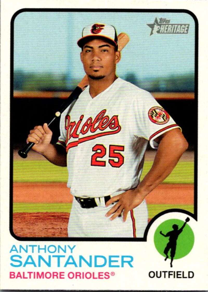 2022 Topps Heritage #33 Anthony Santander  Baltimore Orioles  V91935 Image 1