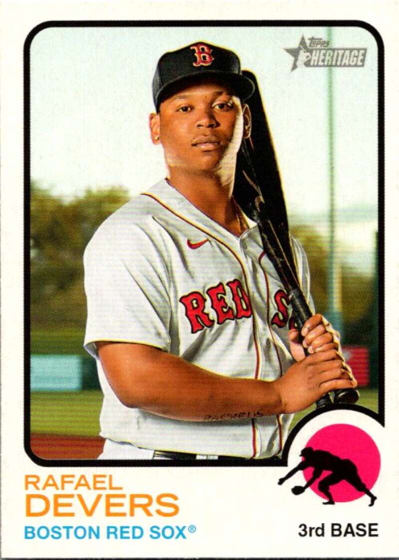 2022 Topps Heritage #34 Rafael Devers  Boston Red Sox  V91936 Image 1