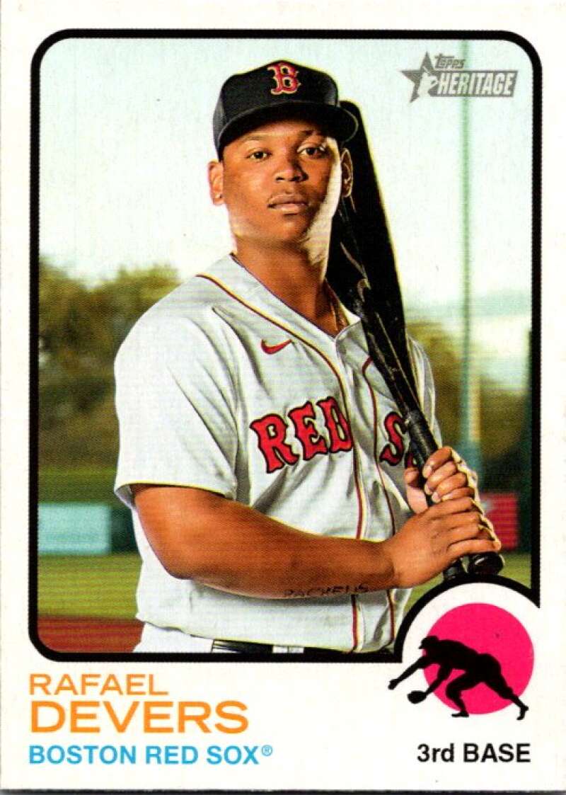 2022 Topps Heritage #34 Rafael Devers  Boston Red Sox  V91937 Image 1