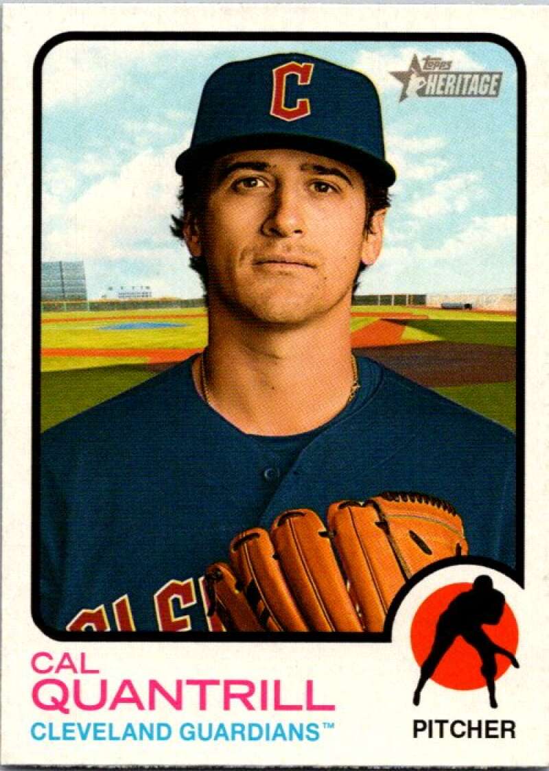 2022 Topps Heritage #51 Cal Quantrill  Cleveland Guardians  V91948 Image 1