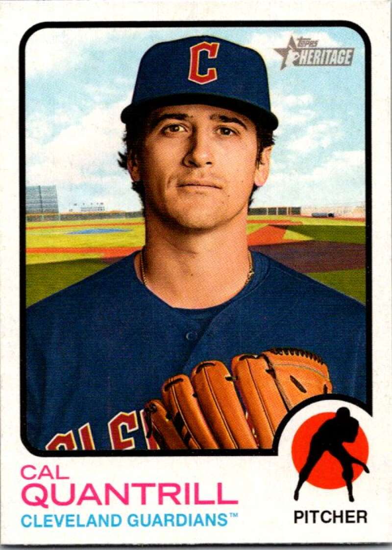 2022 Topps Heritage #51 Cal Quantrill  Cleveland Guardians  V91949 Image 1