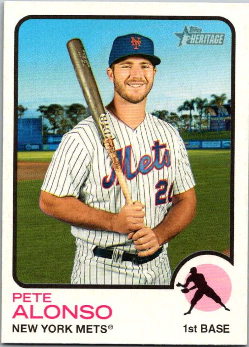 2022 Topps Heritage #54 Pete Alonso  New York Mets  V91951 Image 1