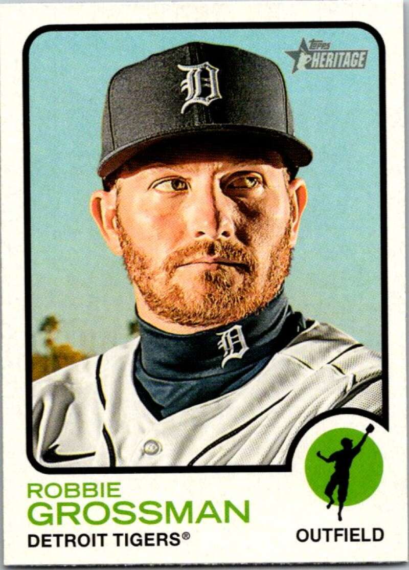 2022 Topps Heritage #58 Robbie Grossman  Detroit Tigers  V91953 Image 1