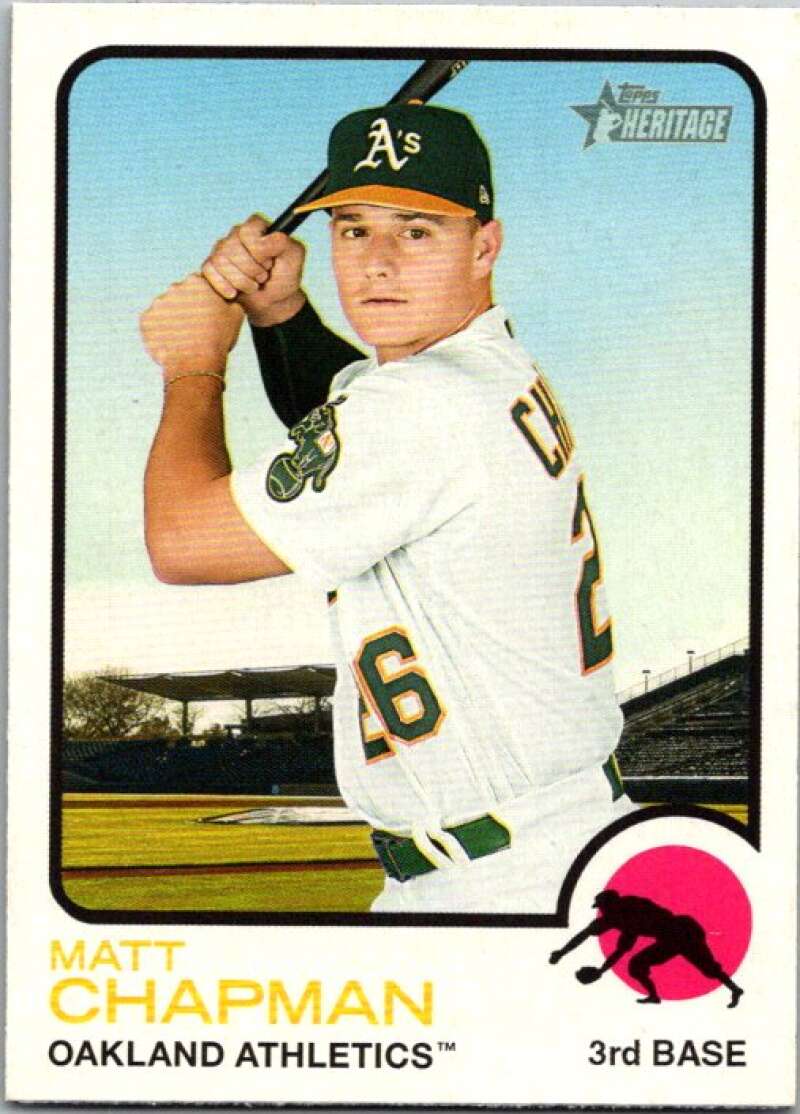 2022 Topps Heritage #59 Matt Chapman  Oakland Athletics  V91954 Image 1